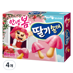 오리온 딸기송이 과자, 4개, 50g