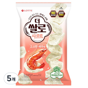 더쌀로 사르르 고소한새우맛, 100g, 5개