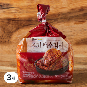 곰곰 포기 배추김치, 900g, 3개