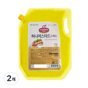 쉐프원 허니머스타드 드레싱, 2kg, 2개