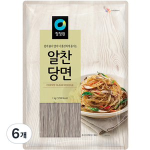 청정원 알찬당면, 6개, 1kg