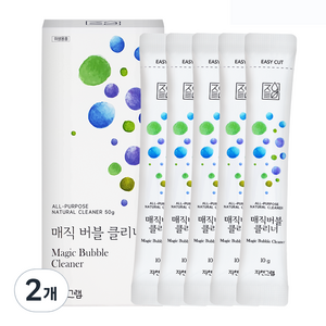 자연그램 매직버블클리너 스틱 5p, 50g, 2개