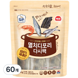 해표 멸치디포리 다시팩, 150g, 6개