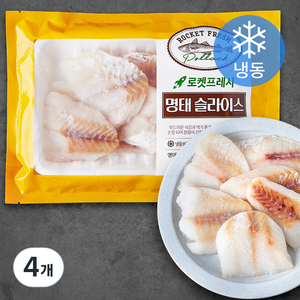 명태 슬라이스 (냉동), 300g, 4개