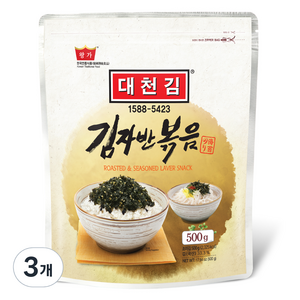 대천김 재래 김자반볶음, 500g, 3개