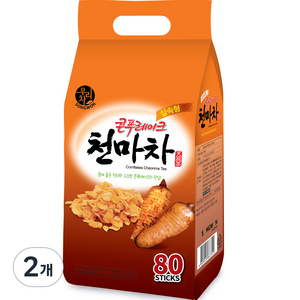 우리차 실속형 콘푸레이크 천마차, 18g, 80개입, 2개