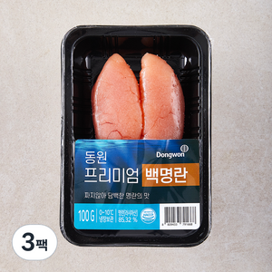 동원 프리미엄 백명란, 100g, 3팩