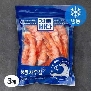 지금바다 아르헨티나산 붉은새우 이지필 (냉동), 300g, 3개