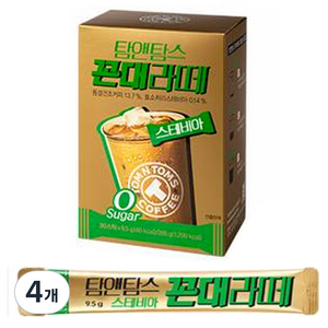 탐앤탐스 꼰대라떼 스테비아 커피믹스 285g, 9.5g, 30개입, 4개