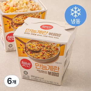 햇반 만능계란 볶음밥 (냉동), 200g, 6개