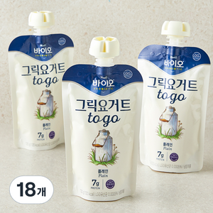 매일바이오 그릭 요거트 플레인, 120g, 18개