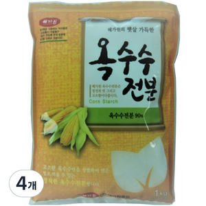 햇살나래 옥수수전분A, 1kg, 4개