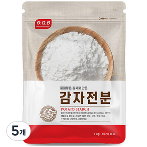 OQB 감자전분, 1kg, 5개