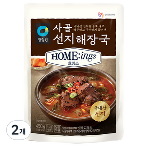 청정원 호밍스 사골선지해장국, 450g, 2개