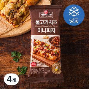 서울우유 불고기치즈 미니피자 (냉동), 95g, 4개