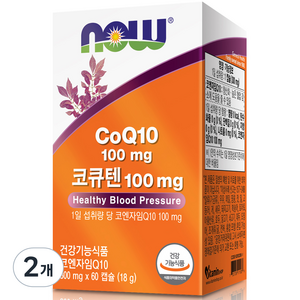 나우푸드 코큐텐 100mg 18g, 60정, 2개