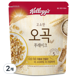 켈로그 오곡 푸레이크 시리얼, 570g, 2개