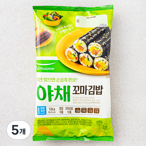 풀무원 야채 꼬마김밥, 124g, 5개