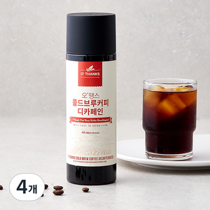 오땡스 콜드브루 디카페인, 400ml, 4개