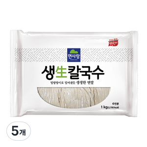 면사랑 생칼국수, 1kg, 5개