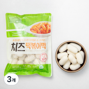 풀무원 치즈 떡볶이떡 2~3인분, 400g, 3개