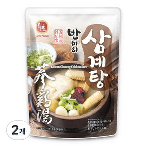 하우촌 반마리 삼계탕, 570g, 2개