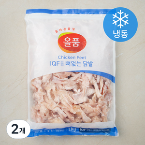 올품 IQF 뼈없는 닭발 (냉동), 1kg, 2개