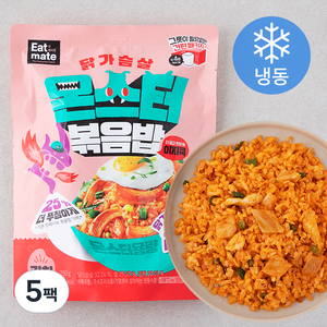 잇메이트 닭가슴살 몬스터 이지쿡 김치 볶음밥 (냉동), 250g, 5팩