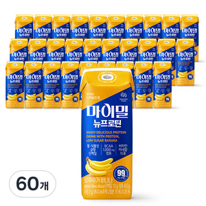 마이밀 뉴프로틴 로우슈거 바나나, 190ml, 60개