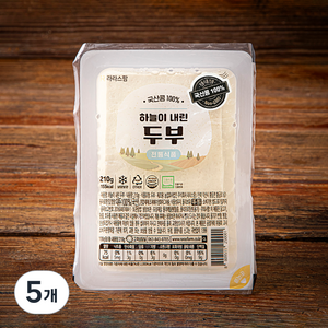 라라스팜 하늘이 내린 두부, 210g, 5개