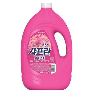 샤프란 실내건조 섬유유연제 핑크 페스티벌 본품, 3.1L, 1개