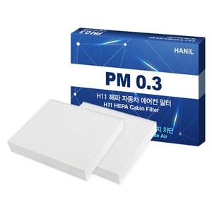 한일 올뉴쏘울 EV 전기차량용 PM0.3 헤파 에어컨필터, HH180, 2개