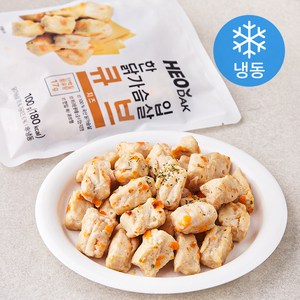 허닭 한입 닭가슴살 큐브 치즈 (냉동), 100g, 5개