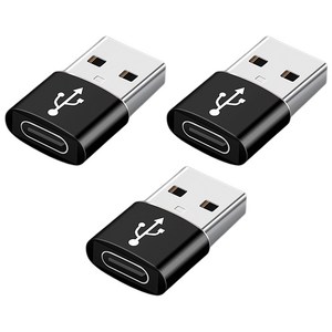 스마트IG C 타입 to USB A 고속 변환 젠더, 2cm, 블랙, 3개