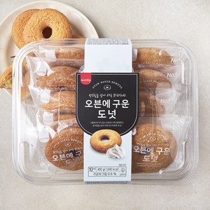 삼립 생크림을 넣어 더욱 부드러워진 오븐에 구운 도넛 10개입, 400g, 1개