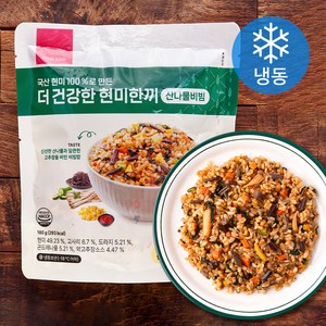 쥬비스다이어트 더 건강한 현미한끼 산나물비빔 (냉동), 180g, 1개