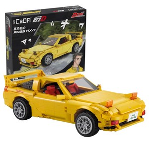 바니랜드 CADA 이니셜D 타카하시 케이스케 블록자동차 FD3S RX-7(C61023W), 혼합색상, 1개