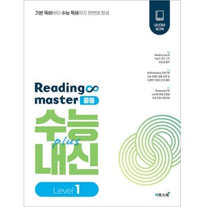 리딩 마스터 Reading master 중등 Level 1 (2024년), 이투스북, 중등1학년