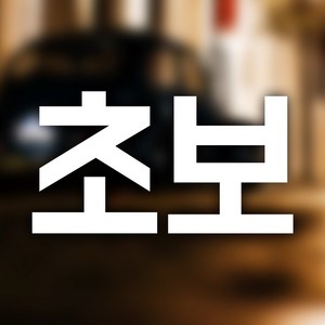 대형초보 자동차 스티커, White, 1개