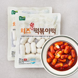 생채움 치즈쏙 떡볶이떡, 300g, 2개