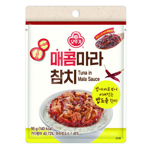 오뚜기 매콤 마라참치 파우치, 95g, 1개