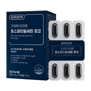 모어네이처 기억력 인지력 포스파티딜세린 징코, 30정, 900mg, 1개