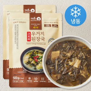 피아골미선씨 구수한 우거지 된장국 (냉동), 500g, 2개