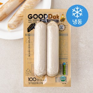 굳닭 닭가슴살 소시지 오리지널 (냉동), 100g, 1개