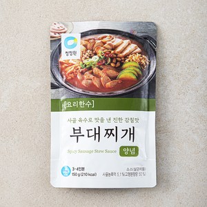 청정원 요리한수 부대찌개 양념, 150g, 1개