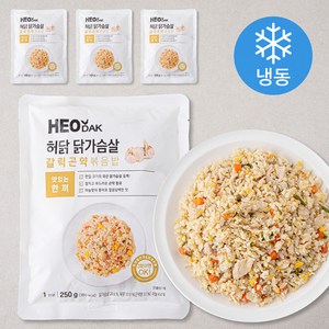 허닭 닭가슴살 갈릭 곤약 볶음밥 1인분 (냉동), 250g, 4팩