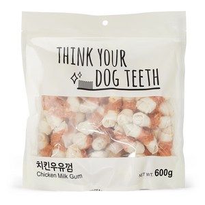 Think your dog teeth 강아지 본 껌 600g, 치킨우유, 1개