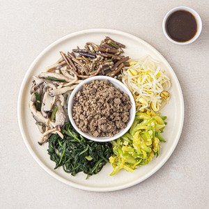 정미경키친 한우 나물 비빔밥 세트 (비빔간장) 205g, 1세트