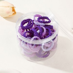 고탄력 레이스 고무 머리끈 50p