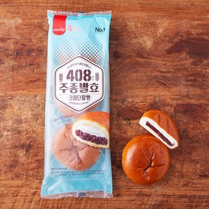 삼립 408시간 주종발효 크림단팥빵 3개입, 240g, 1개